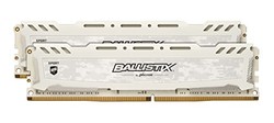 crucial 英睿达 Ballistix SPORT 铂胜 白色 DDR4 16GB内存套装 (8GBx2)