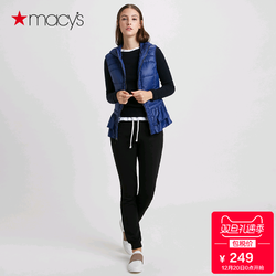 Macy's女士冬装白鸭绒短款无袖马甲羽绒服保暖外套BCBG173000222