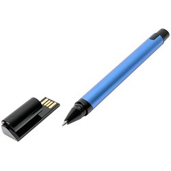 KACO 文采 CYBER 智存系列0.5黑色笔芯蓝色签字笔(8GU盘笔)