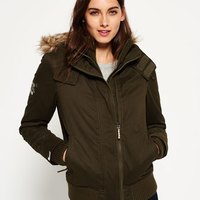 Superdry 极度干燥 Microfibre Windbomber 女款防风连帽夹克