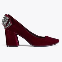 TORY BURCH JOSEPHINE PUMP 女士绒面高跟鞋