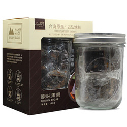 中国台湾 金贝宁 原味黑糖280g/瓶