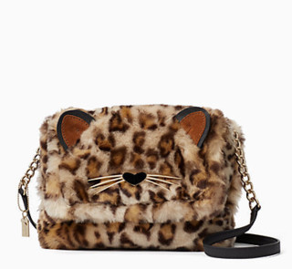 kate spade 凯特丝蓓 run wild leopard-print muff 女士单肩斜挎包