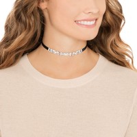 SWAROVSKI 施华洛世奇 5292748 GARANCE CHOKER 橄榄叶项圈项链