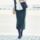 UNIQLO 优衣库 400447 女士羊毛混纺罗纹裙