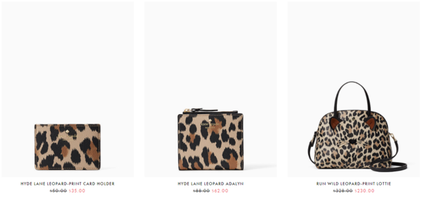 Kate Spade NEW YORK美国官网 精选Leopard系列 豹纹款 服饰鞋包促销