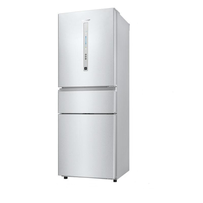 sharp 夏普 bcd-251wvcb-s 282l 变频风冷 三门冰箱