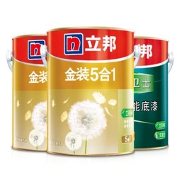 NIPPON PAINT 立邦 金装净味五合一墙面漆 15L套装 