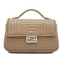 FENDI 芬迪 Double Micro Baguette 女士真皮斜挎包 