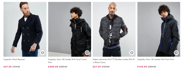 asos英国官网 精选服饰鞋包 新年大促（含adidas、Superdry、Timberland等）