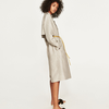 ZARA 女装 亚麻长款风衣 07677449052 299元
