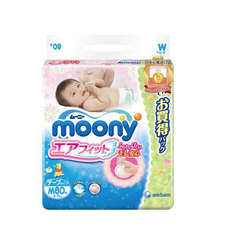 moony 尤妮佳 婴儿纸尿裤 M80片 *2件