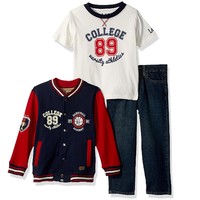 中亚Prime会员：Lee 男童童装3件套（棒球外套+短袖T恤+牛仔裤）