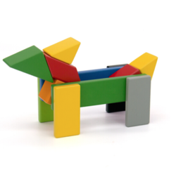 小米  米兔 儿童磁力积木玩具