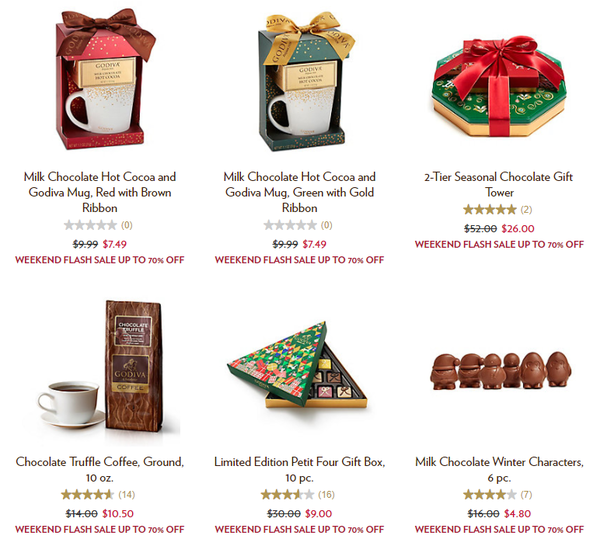GODIVA美国官网 精选巧克力礼盒、咖啡等 马丁路德金日促销