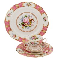 中亚Prime会员：Royal Albert Lady Carlyle 餐具五件套