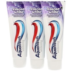 Aquafresh Intense White 深度美白微粒子牙膏 75ml *3支