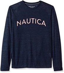 NAUTICA 诺帝卡Graphic Navy 男款长袖T恤