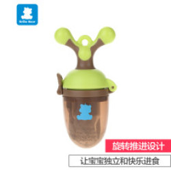 小白熊咬咬训练器 宝宝食物咬袋水果咀嚼器 婴