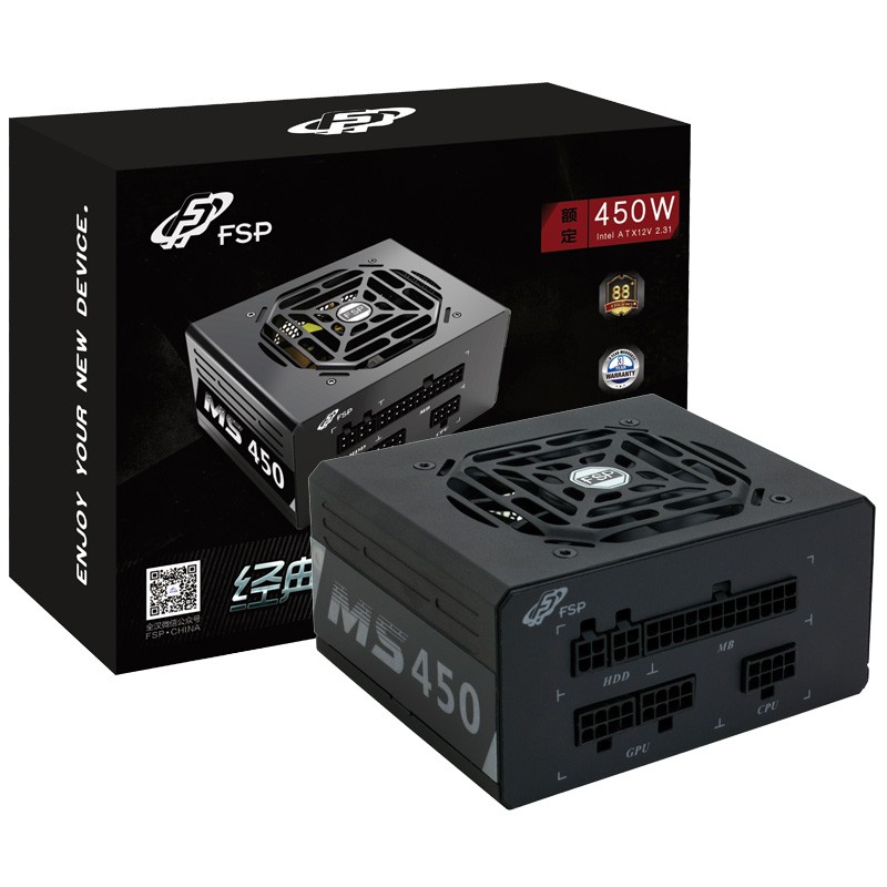 FSP 全汉 经典版MS 450 铜牌（85%）全模组SFX电源 450W