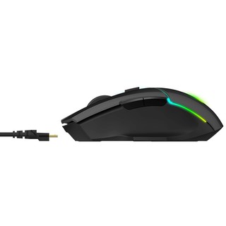 RAPOO 雷柏 V320 2.4G双模无线鼠标 5000DPI RGB 黑色