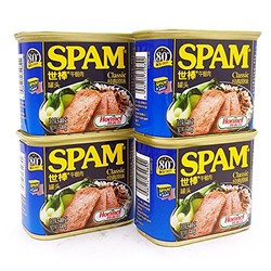 美国spam世棒午餐肉罐头340g/罐 (经典4罐裝)