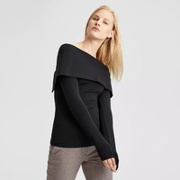 Theory Off-The-Shoulder Jersey 女款露肩上衣