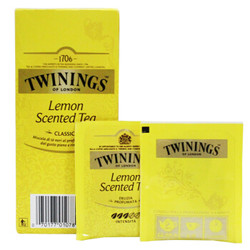 波兰进口 川宁(TWININGS) 茶叶红茶茶包 英国川宁沁香柠檬红茶  25包*2g 50g/盒