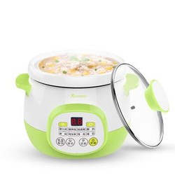 新妙（Xinmiao）婴儿BB煲电煲锅 宝宝煮粥锅 自动定时陶瓷内胆智能预约1.5L