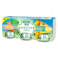 Heinz 亨氏 婴幼儿果泥套餐 C113g*3瓶(辅食添加初期-36个月适用) *9件