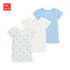 历史低价：UNIQLO 优衣库 婴儿网眼短袖T恤 3件装