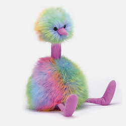 jELLYCAT 邦尼兔  Pompom 彩虹绒球 鸵鸟公仔 中号33cm