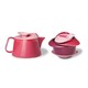春节佳礼：PO: 玫瑰花朵系列 陶瓷茶壶套装 7件套