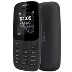 诺基亚（NOKIA） 105 移动联通2G 老人手机 新款-黑色