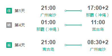 世界梦号 广州往返日本冲绳+宫古岛6天5晚游