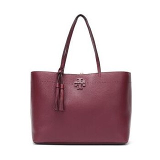 TORY BURCH 汤丽柏琦 MCGRAW 42200 641 女士手提包  深红色