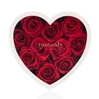 情人节礼物:Roseonly 全世爱 经典盛开版 心形玫瑰花盒