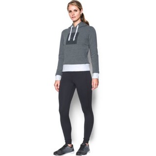 UNDER ARMOUR 安德玛 Threadborne BL 女士运动卫衣/套头衫  灰色 XS