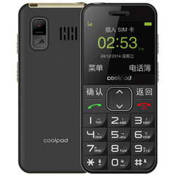 Coolpad 酷派 S588老人手机 儒雅黑 移动联通2G双卡双待