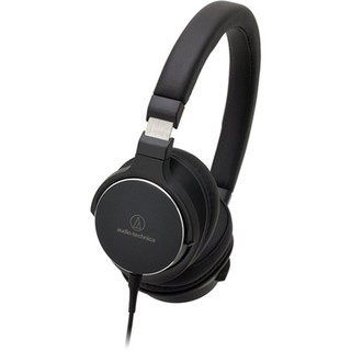 audio-technica 铁三角 ATH-SR5BK 耳罩式头戴式有线耳机 黑色 3.5mm