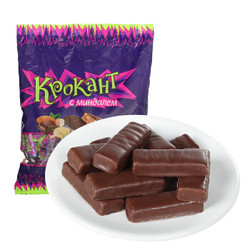 俄罗斯进口 KDV巧克力味夹心糖500g（代可可脂）紫皮糖喜糖kpokaht