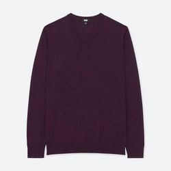 UNIQLO 优衣库 400621 男士美利奴羊毛针织衫