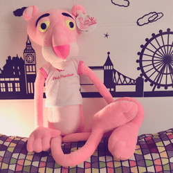 正版1.8米粉红豹超大号毛绒玩具可爱粉红顽皮豹公仔布娃娃生日情人节礼物女生
