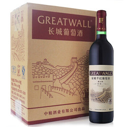 长城（GreatWall）红酒 特酿3年解百纳干红葡萄酒 整箱装 750ml*6瓶