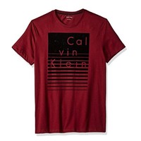 凑单品、限尺码：Calvin Klein 卡尔文·克莱 Square Logo 男士T恤