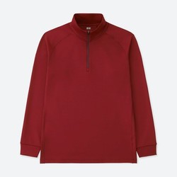 UNIQLO 优衣库 DRY-EX warm 400973 男款半拉链T恤