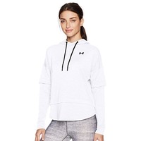 限尺码、凑单品：UNDER ARMOUR 安德玛 Featherweight Fleece 女士套头卫衣