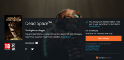 《Dead Space（死亡空间）》 PC数字游戏