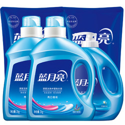 蓝月亮 洗衣液机洗手洗精选套装 3瓶2袋6kg大包装 *2件