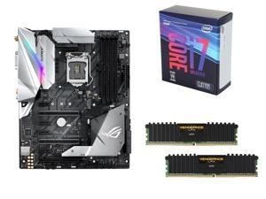 intel 英特尔 i7-8700K 盒装CPU + Asus 华硕 Rog Strix Z370-E主板 + 海盗船16GB DDR4内存条 装机套装